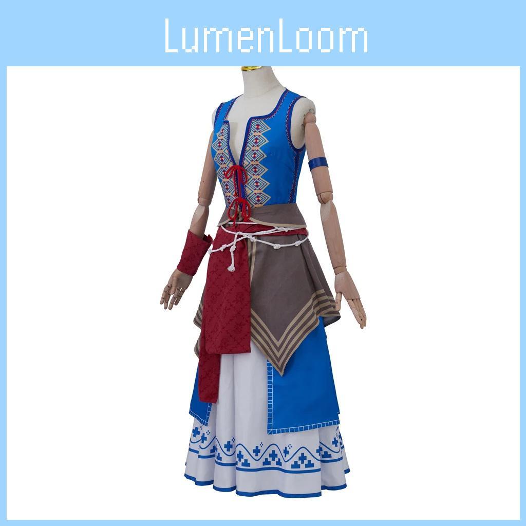 The Witcher 3 Wild Hunt Keira Cosplay Costume With Polyester Fabric For Halloween Themed Events