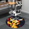 1pc Pikachu Electric Office Round Area Rug, Indoor Mat Suitable For Office, Bedroom Living Room Home Decor, Room Deco,  Offic A0928201