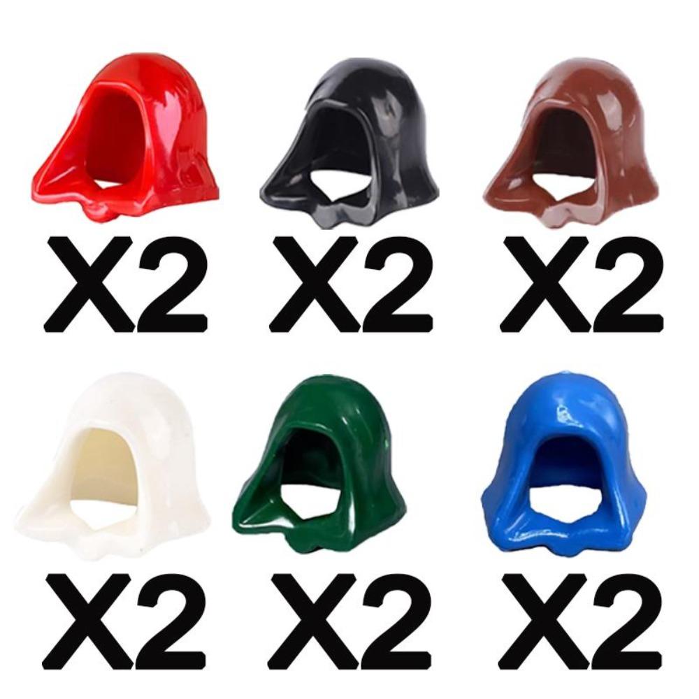 MOC WWII Military Building Blocks Accessories Figure Soldier Ninja Helmet Toy Hat Mini Brick Scarf Mask Knee Pads Gift Toys X027