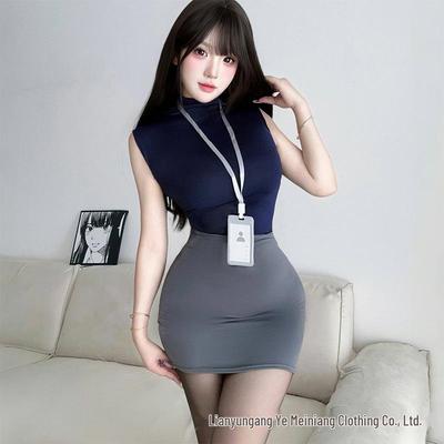 Elegantes Reifes Schwester OL Sekretärinnenkleid: Professionelles Bodycon Rockkostüm