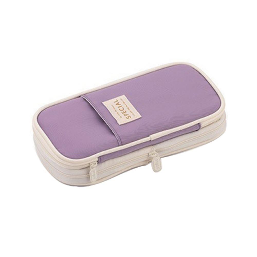 

Macaroon Kawaii Pencil Cases Retractable Expandable Pencil Case Pencil Holder Box Desk Organizer фиолетовый