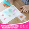 Nietoksyczny Elektryczny Pistolet do Malowania Wodnymi Farbami Dziecięcy Ręcznie Malowany Pędzel Kolorowy Zmywalny Pistolet Rozpylający 12 Kolorów Zabawki do Rysowania dla Dzieci Zestaw Zabawek Prezent