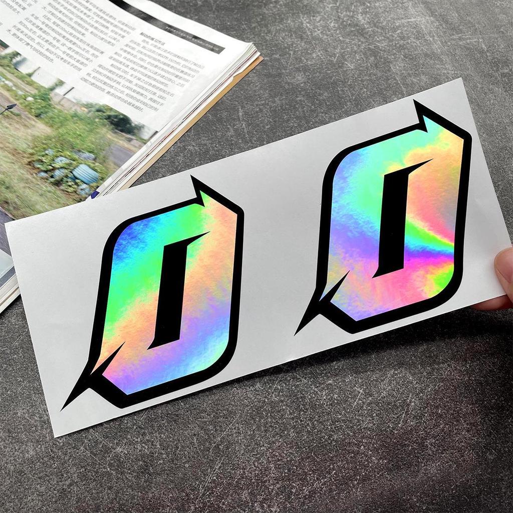 Weiße reflektierende JDM Autoaufkleber wasserdicht DIY dekorative Abdeckung für Motorrad