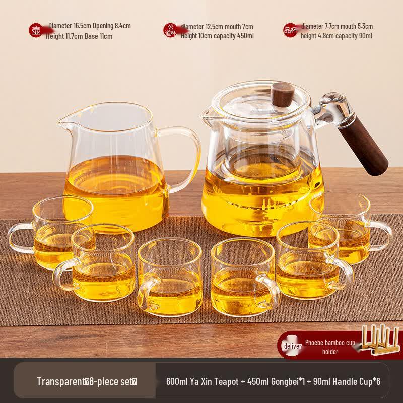 Yuluo Thickened Glass Tea Set