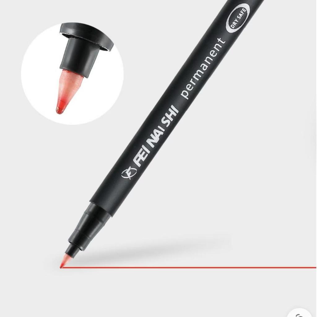 4Colors Fine Tip Permanent Marker Pens – Bright Colors (Black, Blue, Red, Green) for DIY Painting, Drawing, and Design