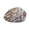 New Autumn and Winter Leopard Print Forward Hat for Girls Hot Girls Big Hat Peaked Hat Fashionable Temperament Brown Painter Hat