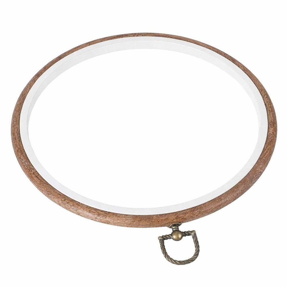 

Imitated Wood Cross Stitch Hoop Plastic Embroidery Frame Craft Accessories Hand Embroidery