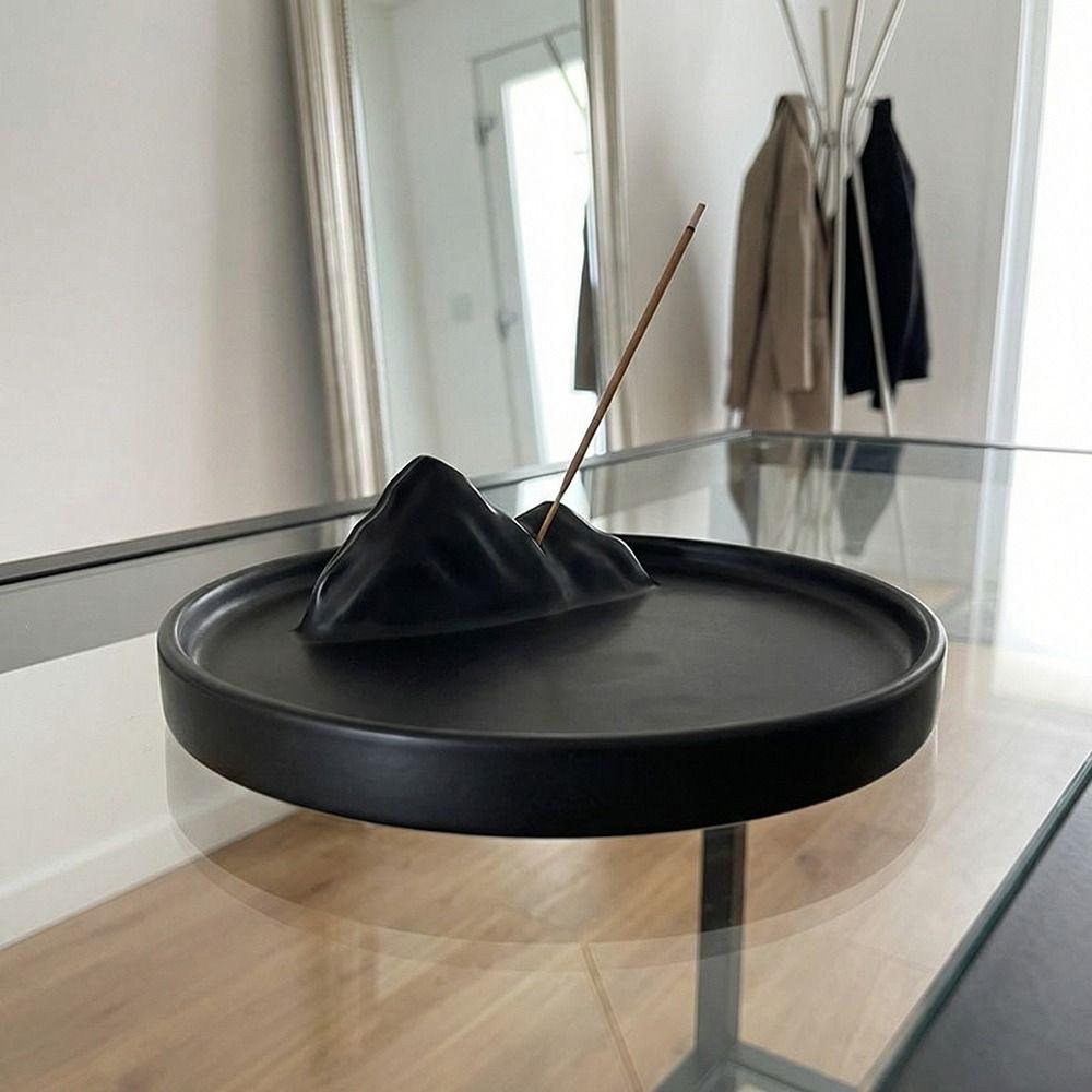 Non-slip Incense Stick Holder Round Aromatherapy Stand Ceramics Incense Burner  Aromatherapy Use