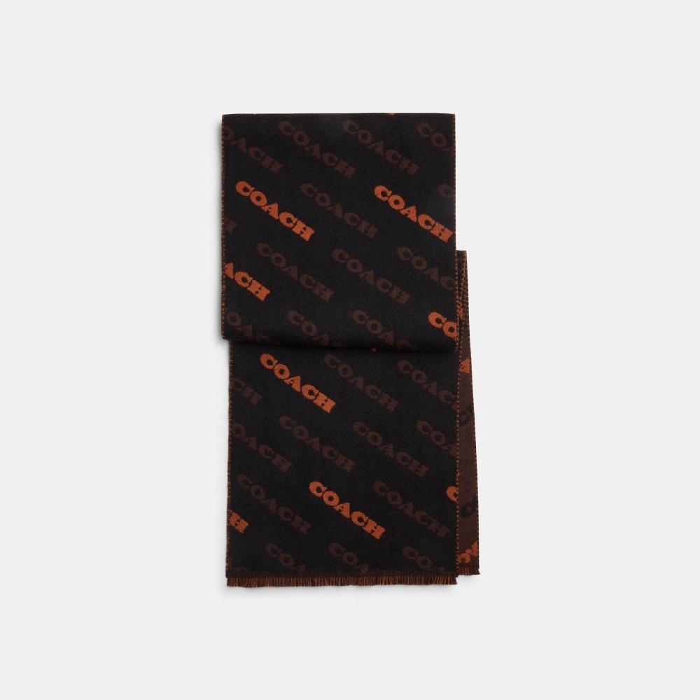 

Coach Coach Text Muffler черное седло