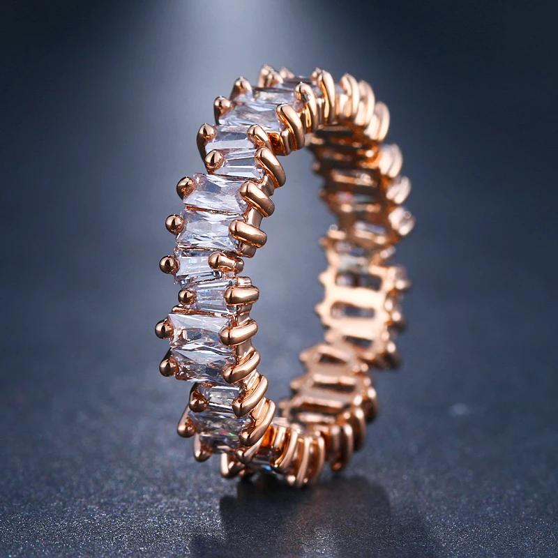 

EMMAYA Women s Luxury Wedding Ring with AAA Cz Fashion Party Jewelry Charm New Arrival 9 Яскраво-рожевий