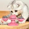 New Windmill Cat Toy Turntable Teasing Pet Toy Scratching Tickle Cats Hair Brush Funny Entertainment Toy for Cat