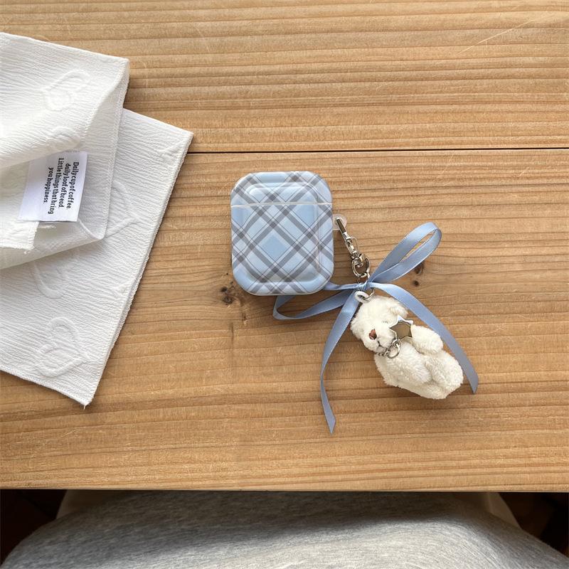Rhombus for airpods4 apple bluetooth wireless 1/2/3 generation pro2 earphone cover pendant cute bear girl