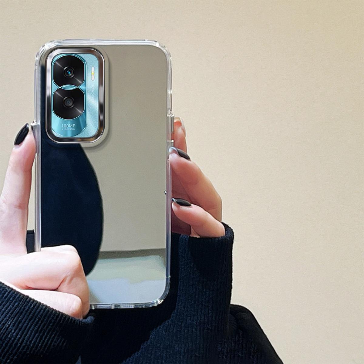 

Модный чехол-зеркало для макияжа с гальваническим покрытием для HONOR 90 lite, противоударный чехол из ТПУ, бампер для телефона, чехол Funda Cover