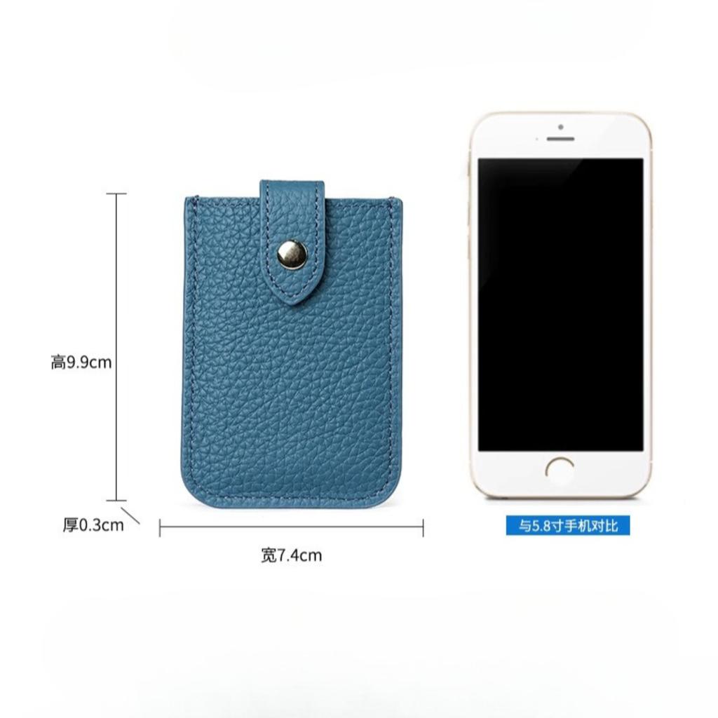 New Cow Leather Men's Card Bag Coin Purse Slim Credit Card Holder Wallet For Men and Women ID Card Pocket