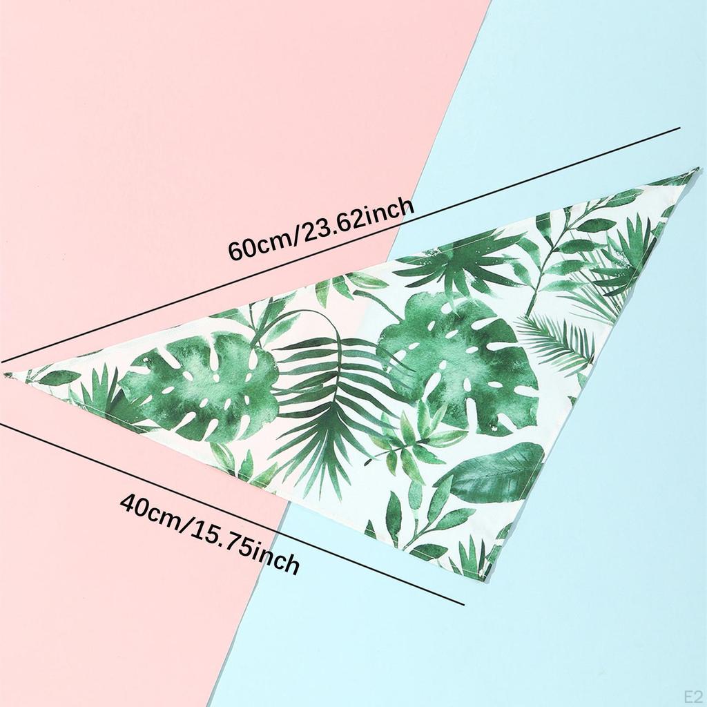 Dog Bandana Bib Breathable Summer Costume Accessories Decoration Washable Puppy Kerchief Holiday