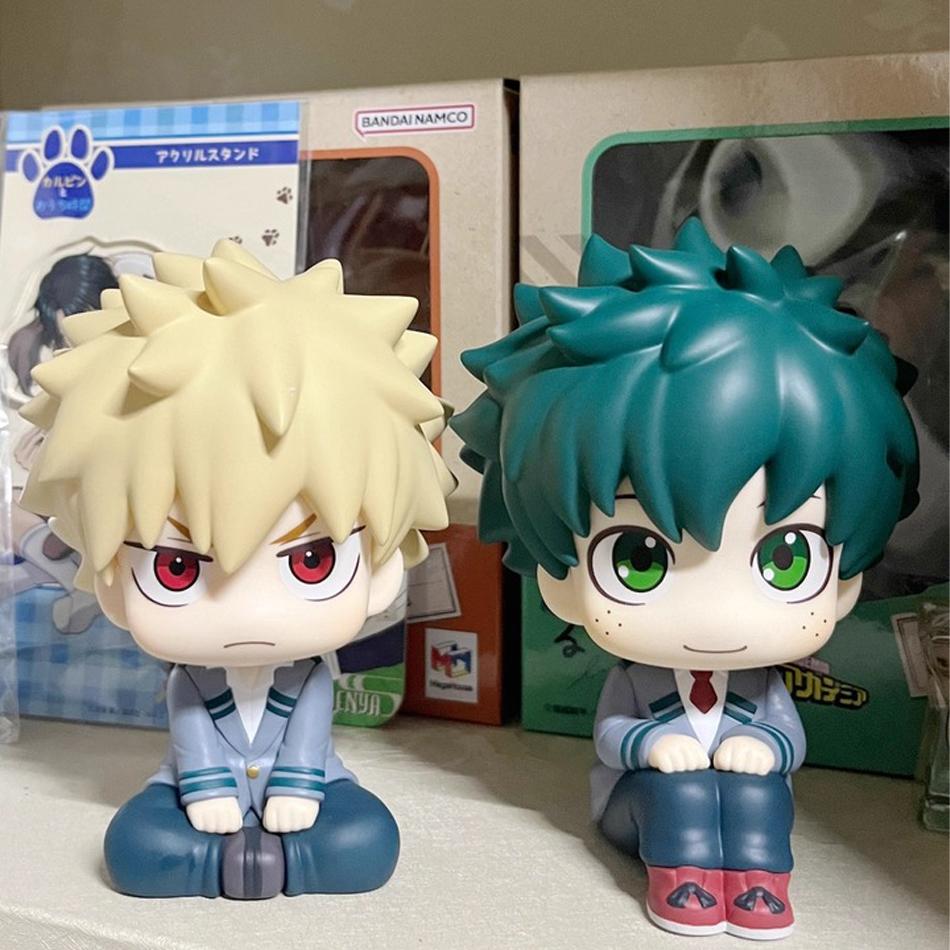 10Cm My Hero Academia Anime Figure Pvc Q Version Bakugou Katsuki Midoriya Izuku Action Figure Anime Gift Collection Series Model