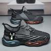 Men Sports Running Shoes Fashion Black Casual Shoes Summer Outdoor Comfort Breathable Mesh Light Shock-absorption Sneakers Men