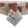 Waterproof Square Shaped Upto 2-4 Seater Centre Table Cover Size 40x60 Inches with White Border Lace Printed
