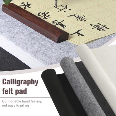 1 adet 50x70cm/ 80x120cm Keçe Mat Pad Battaniye 5mm Kalınlığında Çin Su Mürekkebi Fırçası Resim Kaligrafi Sumi-e Aracı Sanat Kendin Yap El Sanatları