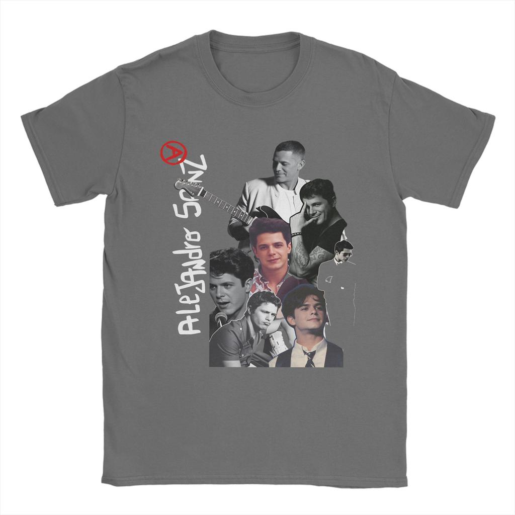 Singer Alejandro Sanz Pop Music Cotton TShirt For Men Summer Vintage T Shirts Leisure Tees Oversized Cheap Tops