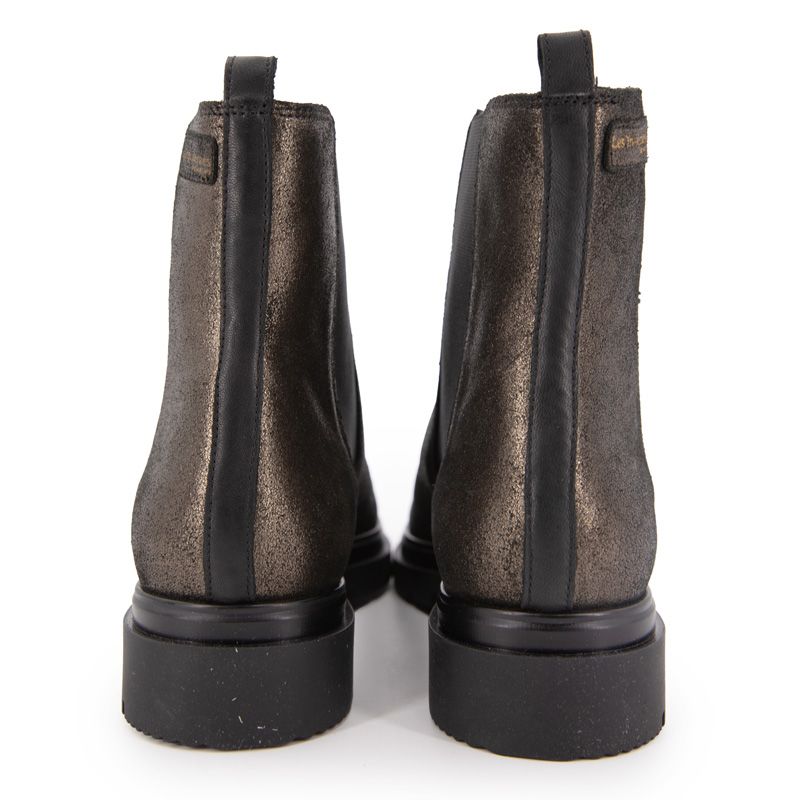 Selma Bronze Leather Pull-on Ankle Boots for Women LES TROPEZIENNES PAR M.BELARBI