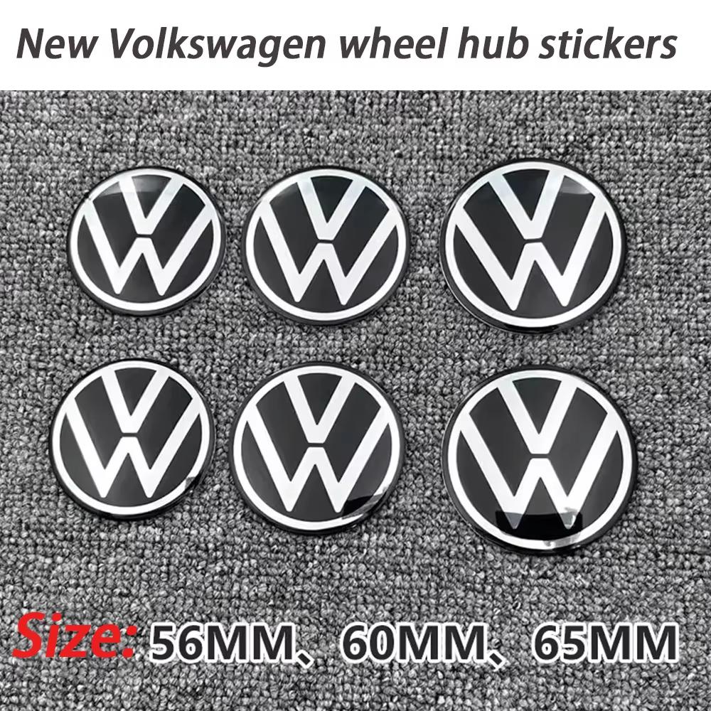 4 Pack 3D 56/60/65mm for Volkswagen GTI Polo Golf 4 5 6 7 Passat m1 Wheel Sticker Center Hub Cap Logo Badge Decal