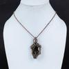 Smoky Topaz Jewelry, Handmade Gemstone Pendant, 999 Copper Wire Wrapped Pendant Antique Jewelry, For Engagement Gift