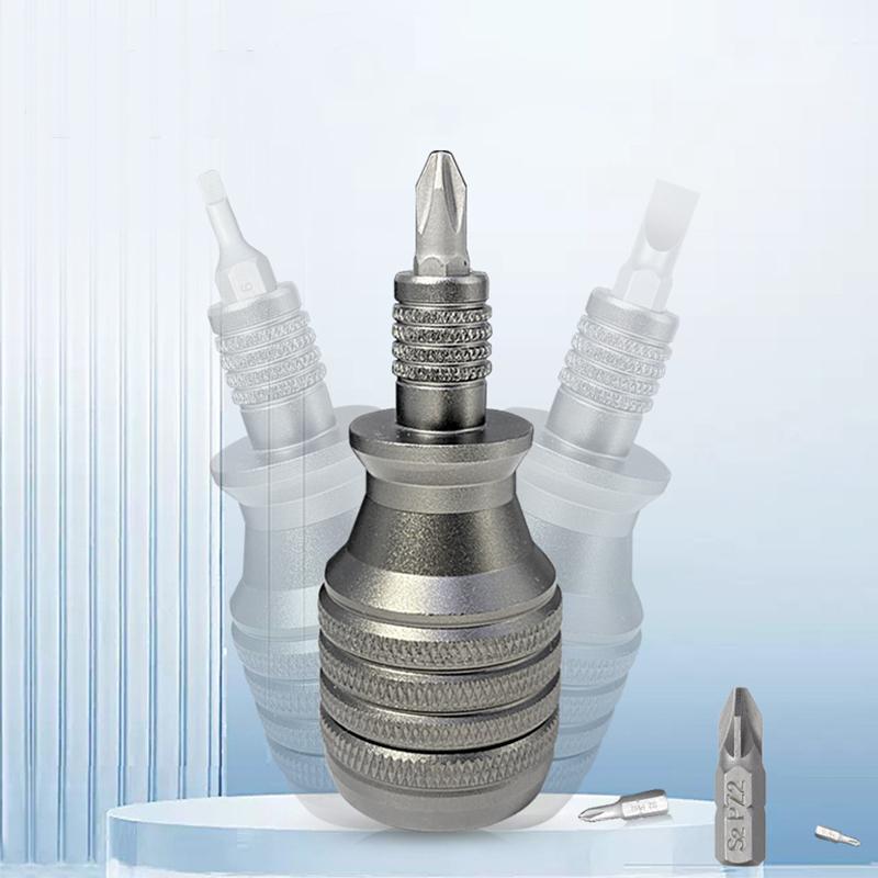 7 in 1 Mini Schraubendreher EDC Titanlegierung Schraubendreher S2 Torx Phillips Schraubendreher Bit Set Tragbares Heimwerkerwerkzeug