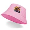 Bucket Hat With Dinosaur Monster Trunk Print , Fisherman Hat Summer Trendy Foldable Beach Cap