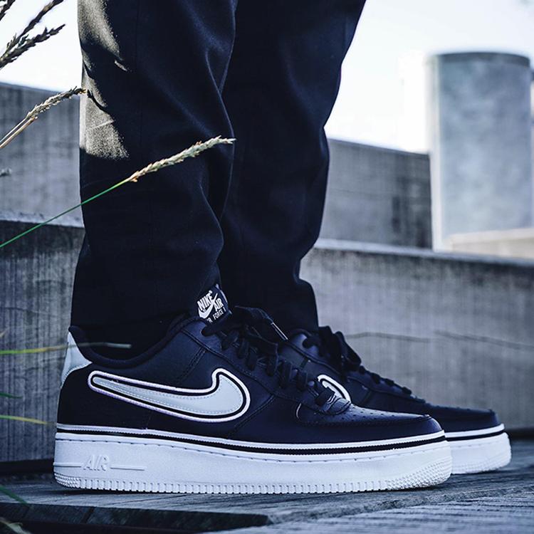 Nike Air Force 1 Low Sport Nba Black White AJ7748-001