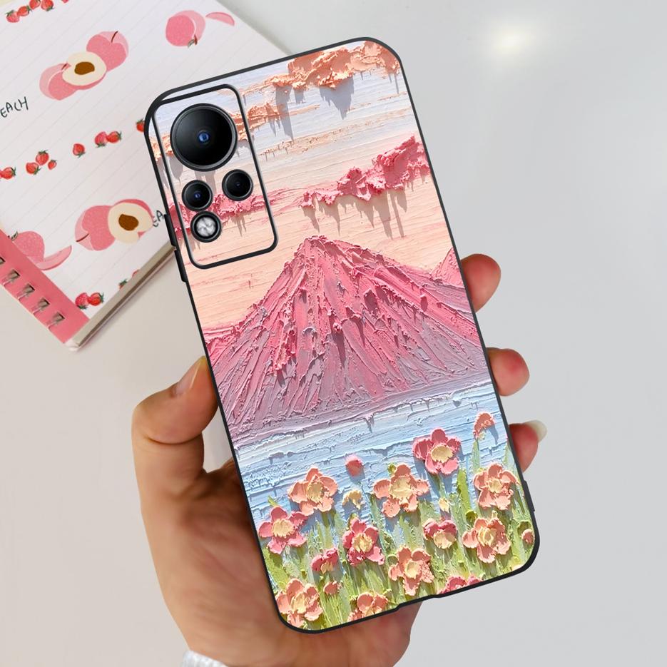 For Infinix Note 11 Case X663 X663B Stylish Painted Back Cover 6.7'' Shockproof Phone Case For Infinix Note 11 Note11 Soft Shell