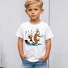 Maglietta Grafica Calvin e Hobbes: Camicia Unisex Cartone Animato, Tema Musicale