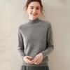 Women’s Thick Cashmere High Collar Knit Sweater – Autumn/Winter Saddle Shoulder Layer