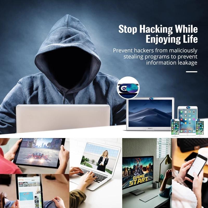 WebCam Cover Shutter Magnet Slider Universal Antispy Camera Cover For Web Laptop iPad PC Macbook Tablet lenses Privacy Sticker