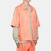 Fear of God Essentials Camisa de Manga Corta de Nailon FW22 Tops Unisex Coral FOG-FW22-34