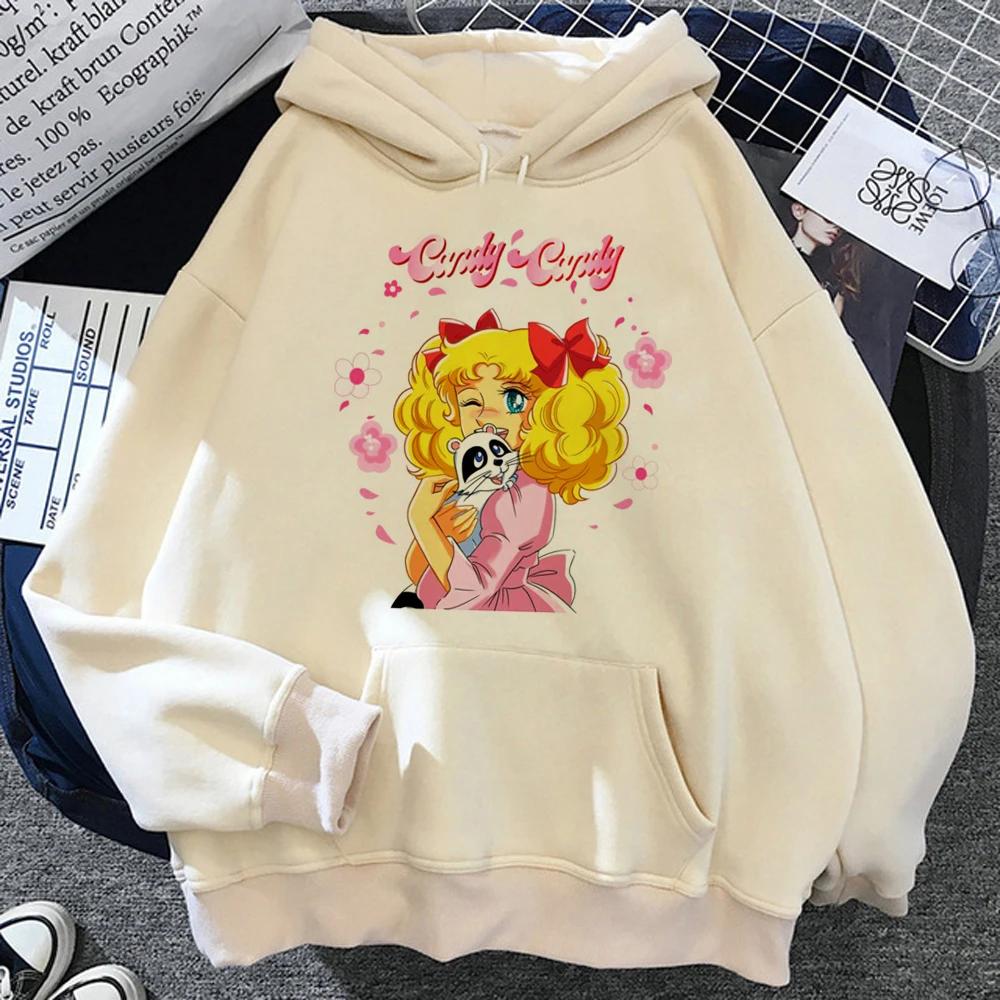 

Candy Candy Anime hoodies women aesthetic streetwear Hooded Shirt tracksuit women Korean style clothes S