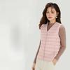 Women's V Neck Sleeveless Down Vest Regular Fit Commuter Style Lightweight Puffer Vest