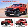 Trunk Side Storage Bin Fit for 18-24 Jeep Wrangler JL JLU 4XE Cargo Organizer Tray Wheel Well Storage Box 4 Door Accessories