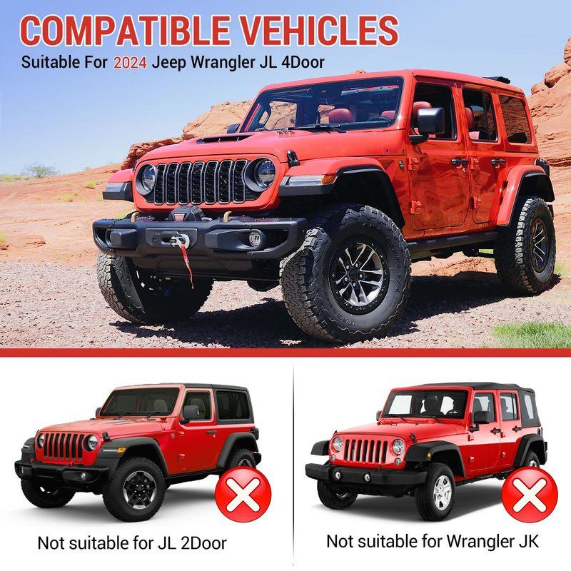 Trunk Side Storage Bin Fit for 18-24 Jeep Wrangler JL JLU 4XE Cargo Organizer Tray Wheel Well Storage Box 4 Door Accessories