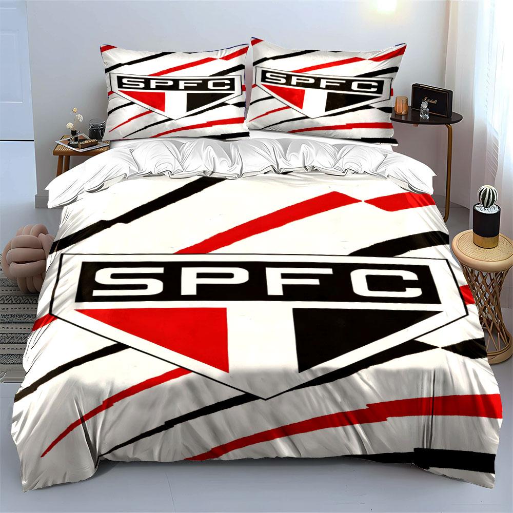 Logo with Red Stripes. Bedding Sets Duvet Cover Sets Duvet Covers Pillowcases(1*Duvet Cover 2*Pillowcases Without Duvet Insert)