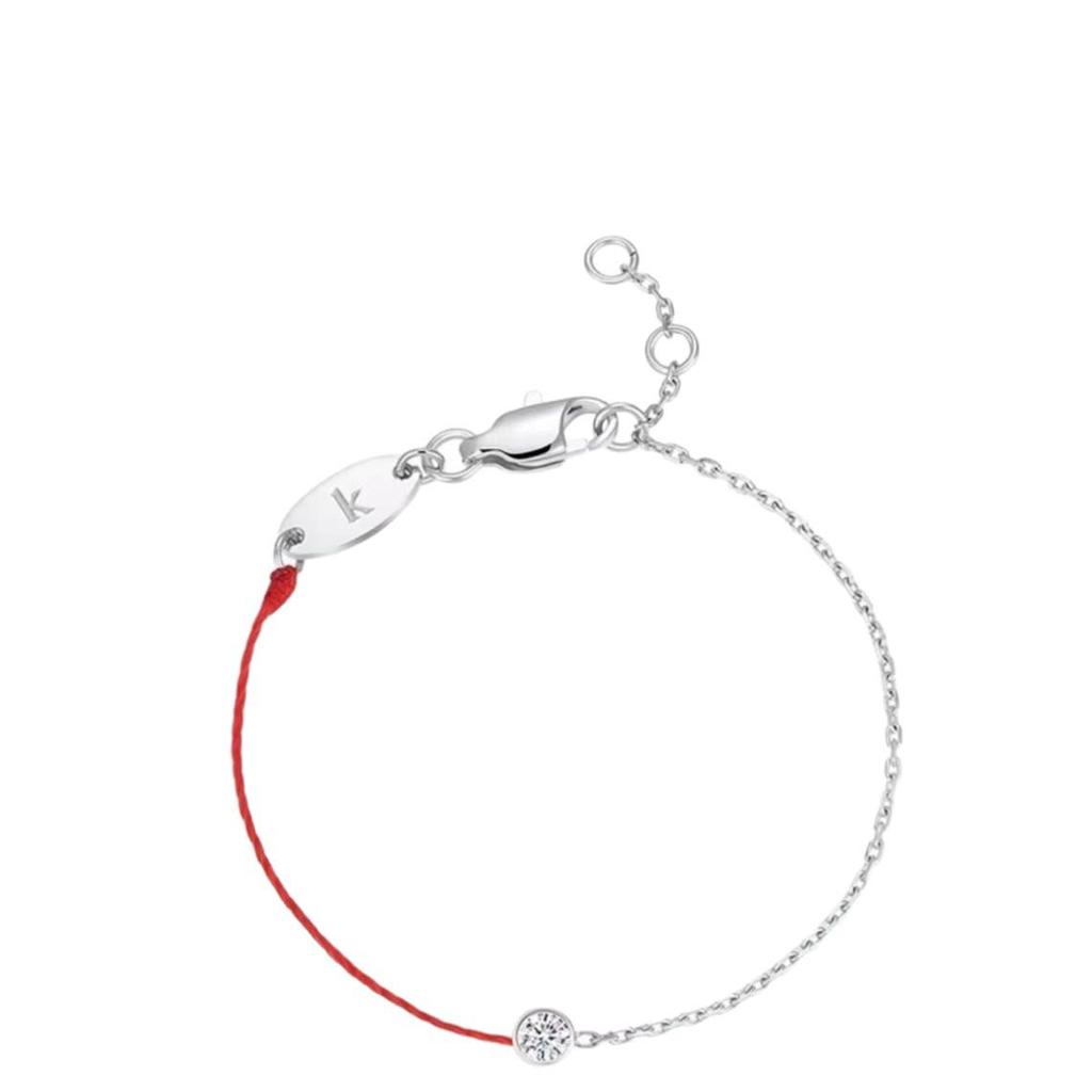 Zodiac Year Red Rope Bracelet: Stylish, Durable, Anti-fading, with Single Diamond Accent