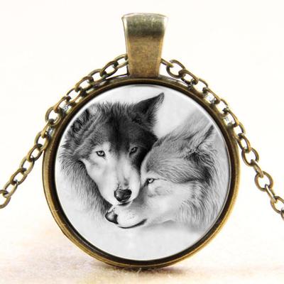Newest Vintage blue eye Cabochon Tibetan Silver Glass Chain Pendant Necklace NEW