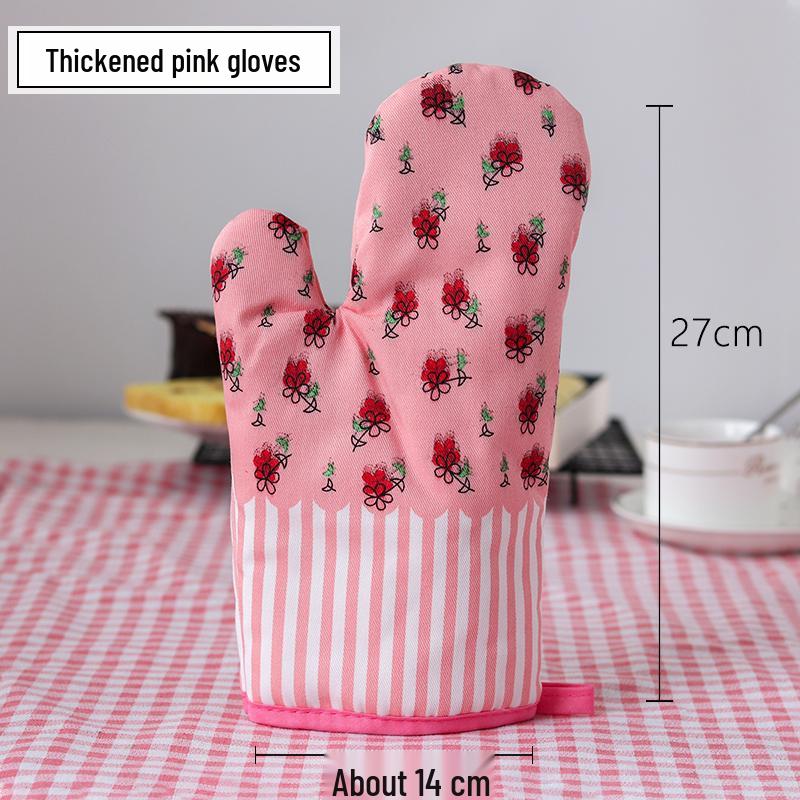 High-Temperature Resistant Thickened Oven and Microwave Heat-Insulation Baking Gloves