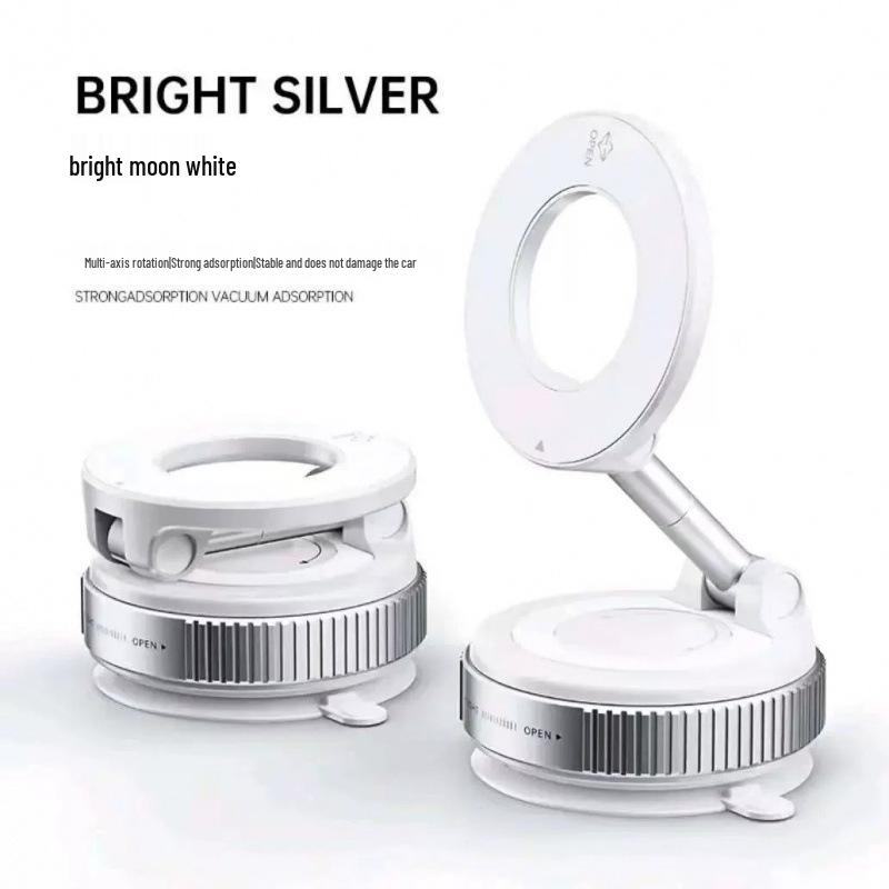 2025 Model Multifunctional Magnetic Car Phone Holder with Vacuum Suction Cup and Folding Navigation Support Bracket