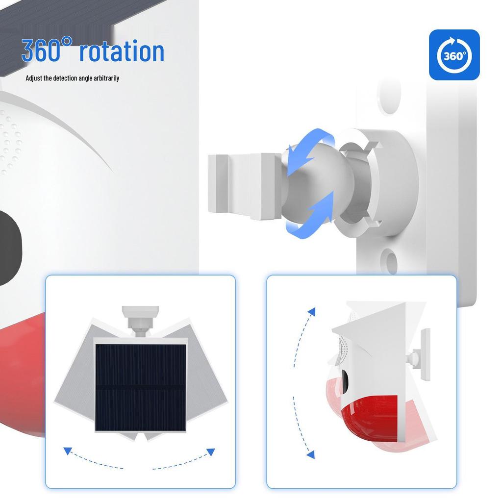 Solar Siren Animal Repeller: Sound & Light Wild Boar Alarm Device