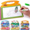 Carte magică cu pictură în apă pentru copii mici, jucării pentru educație timpurie, carte de colorat reutilizabilă cu desen magic pentru copii, jucării Montessori