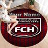 Fc Haim Logo Custom Name Round Area Rug Carpet Rug For Living Room Bedroom Sofa Playroom Decor Nonslip Floor Mat