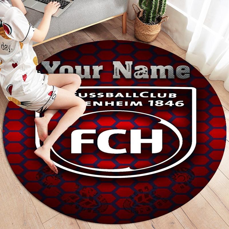 Fc Haim Logo Custom Name Round Area Rug Carpet Rug For Living Room Bedroom Sofa Playroom Decor Nonslip Floor Mat