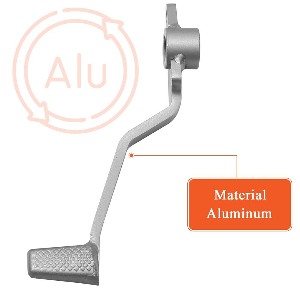 FOVPLUE Hinterradbremshebelpedal für Kawasaki Ninja 400 Z400 Ninja 500 und Z500 Ersetzt Silber 2018-2023, 2019-2023, 2024, 2024, 43001-0756,