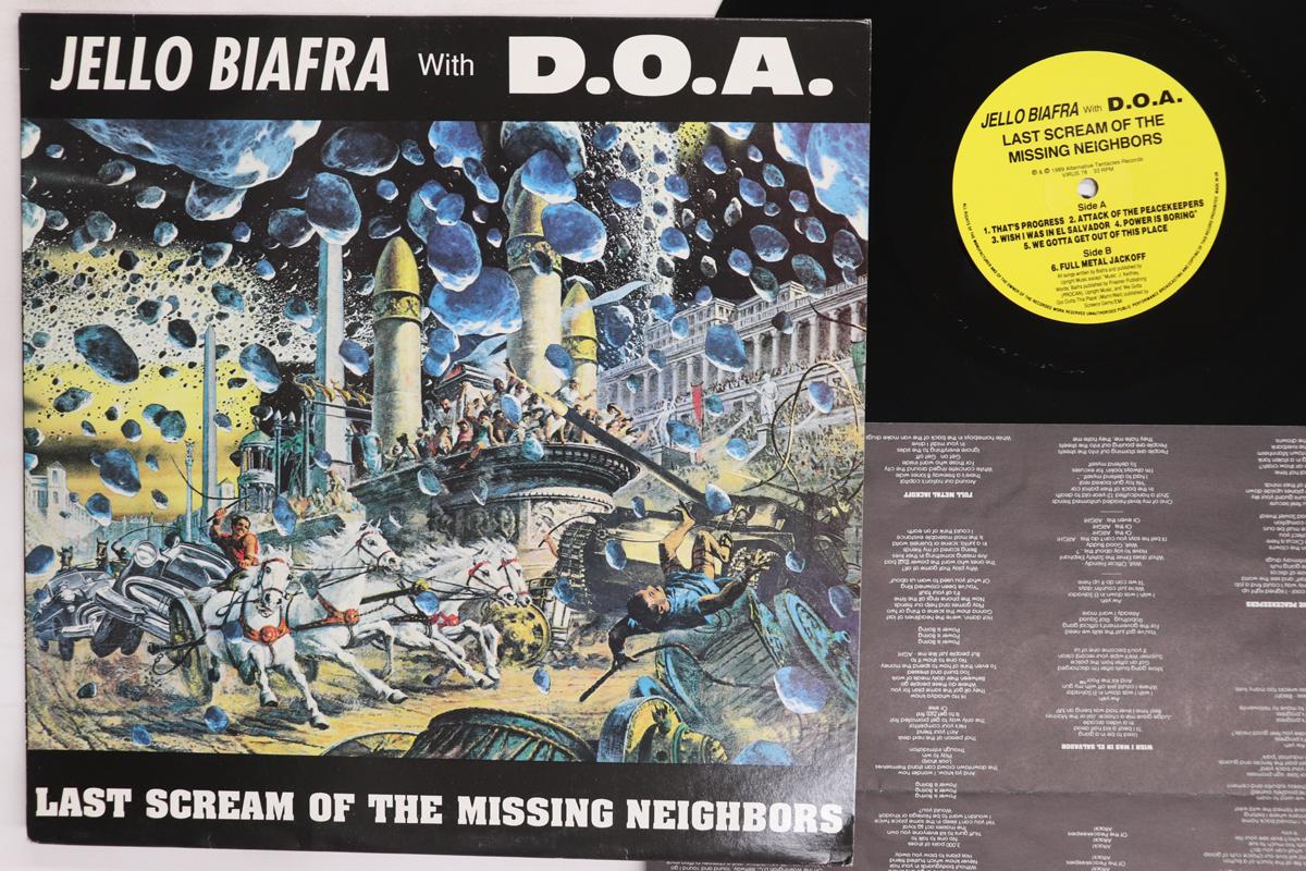 

LP Record JELLO BIAFRA D.O.A Last Scream Of The Missing Neighbor VIRUS78 ALTERNATIVE TE 1989 UK Rock Used